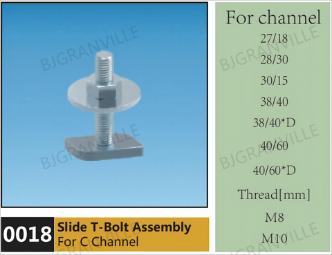 Slide T-Bolt Assembly