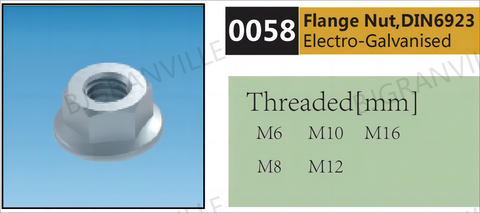 Flange Nut,DIN6923