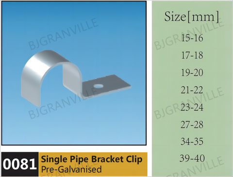 Single Pipe Bracket Clip