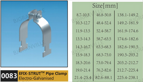 EFIX-STRUT TM Pipe Clamp